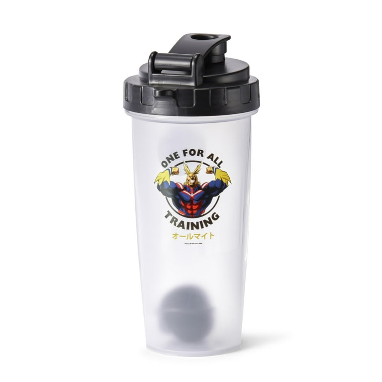 Just Funky My Hero Academia All Might Training Gym Shaker Bottle | Includes  Mixing Ball