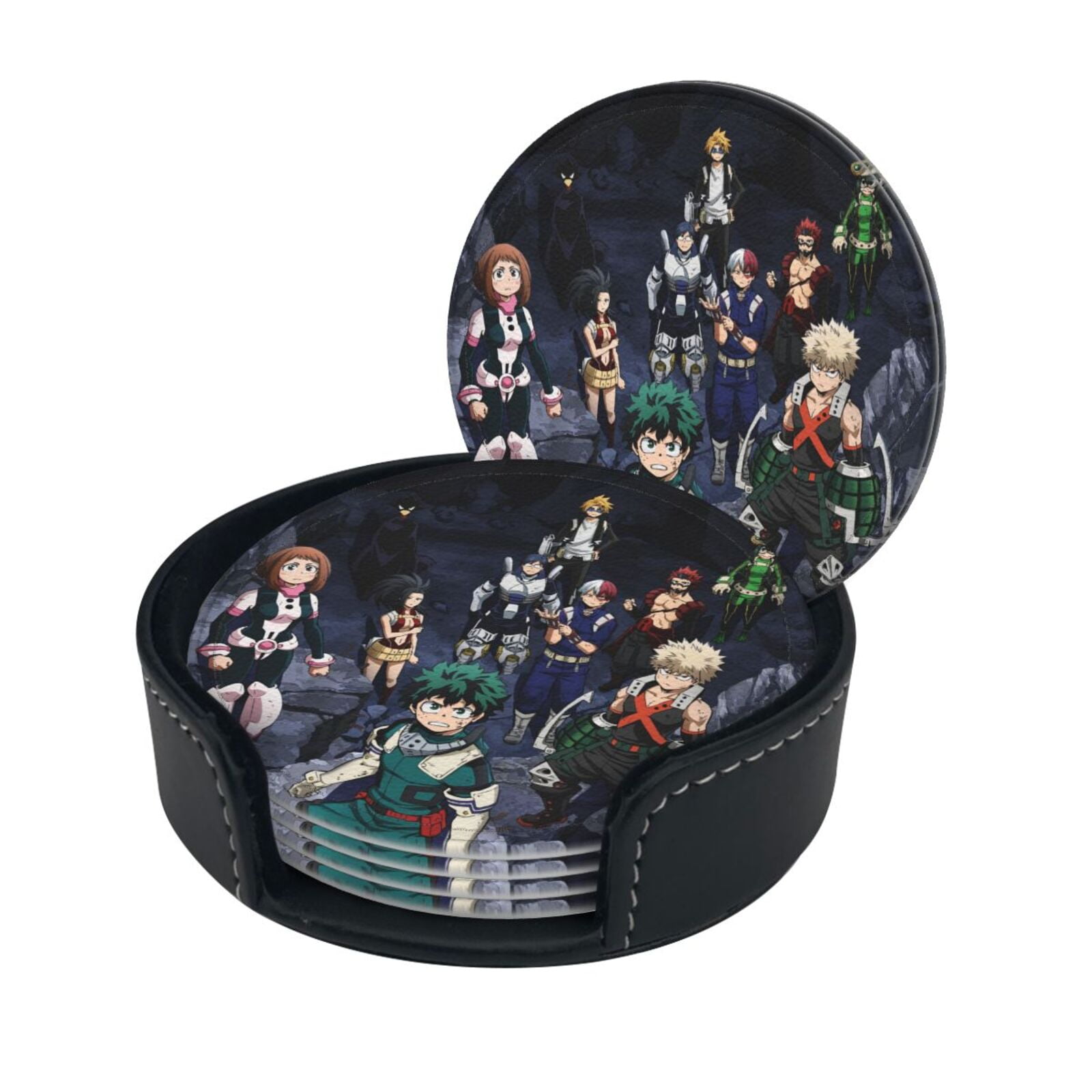 My Hero Academia Animation Round Coaster Set Of 6 Tabletop Protection ...