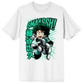thumbnail image 1 of My Hero Academia Anime Cartoon Smash Character Mens White Graphic Tee-XXL, 1 of 2