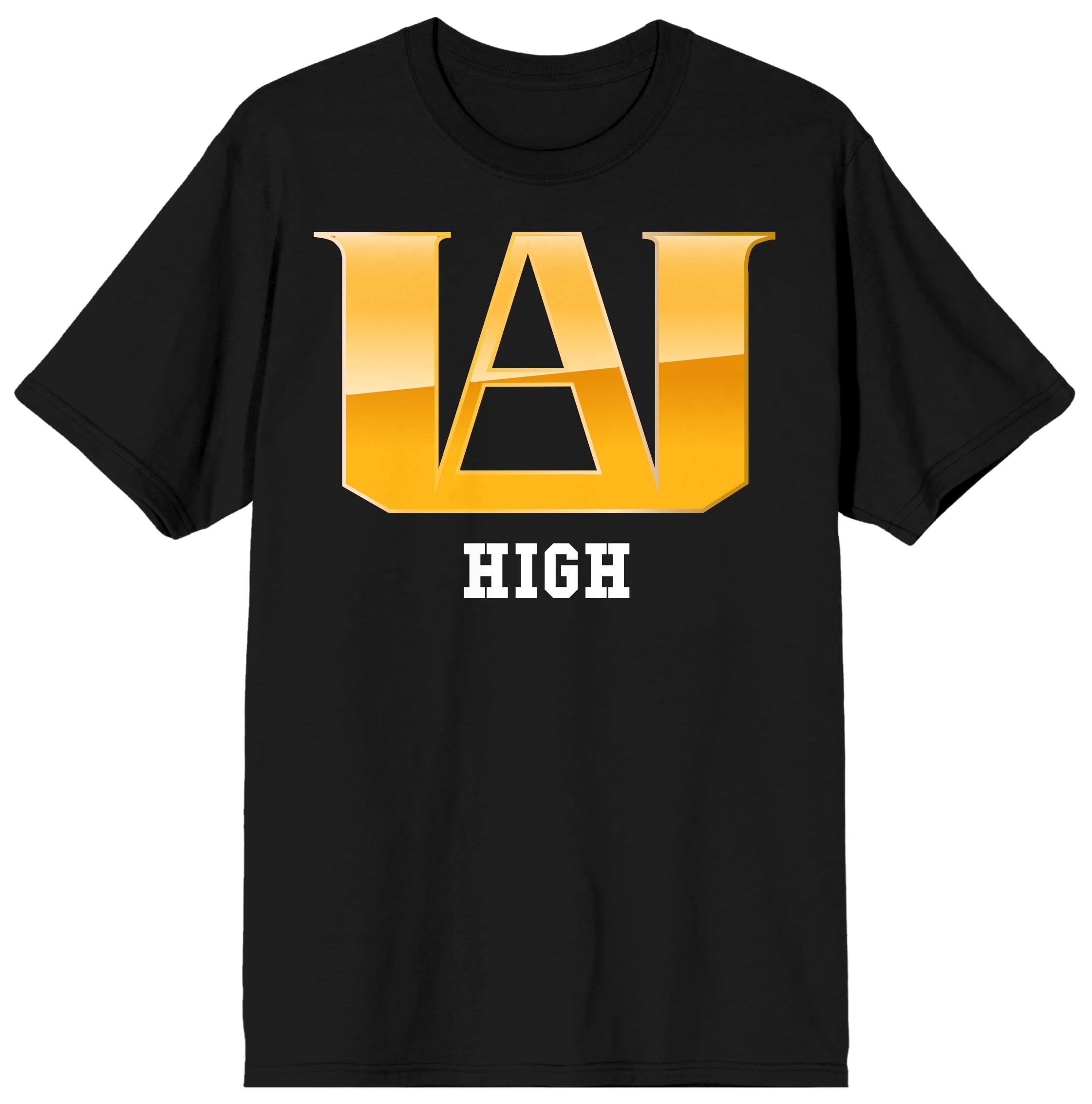 My Hero Academia Anime Cartoon UA Academy Mens Black