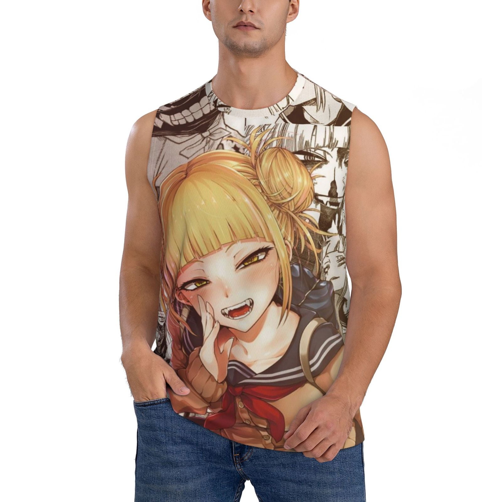 My Hero Academia Anime Himiko Toga Men's Tank Top Lightweight