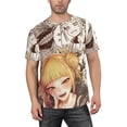 thumbnail image 1 of My Hero Academia Anime Himiko Toga T-Shirt for Men Novelty 3D Pritneted Casual Short Sleeve Tees Shirt Summer Street T Shirt Top, 1 of 7
