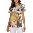 thumbnail image 1 of My Hero Academia Anime Himiko Toga Women's T Shirts Round Neck Short-Sleeve Soft T-Shirt Summer Casual Tee Tops 3D Printing Tee Shirt, 1 of 6