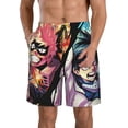 thumbnail image 1 of My Hero Academia Anime Men's Beach Shorts Swim Trunks Casual Quick Dry Board Shorts Swimwear with Mesh Lined and Pockets, 1 of 8