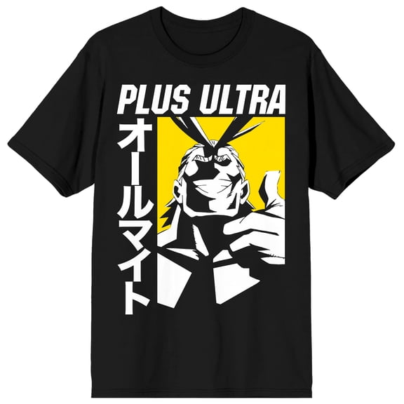 My Hero Academia Anime Plus Ultra All Might Mens Black Short Sleeve Shirt-5XL