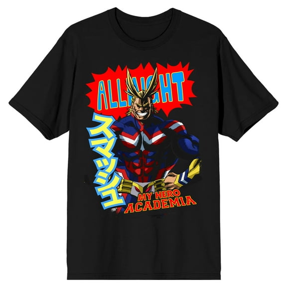 My Hero Academia Anime Plus Ultra Character Men's Black Graphic Tee - S