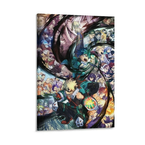 My Hero Academia Anime Poster (16) Wall Art Poster Gifts Bedroom Prints Home Decor Hanging Picture Canvas Painting Posters 12x18inch(30x45cm)