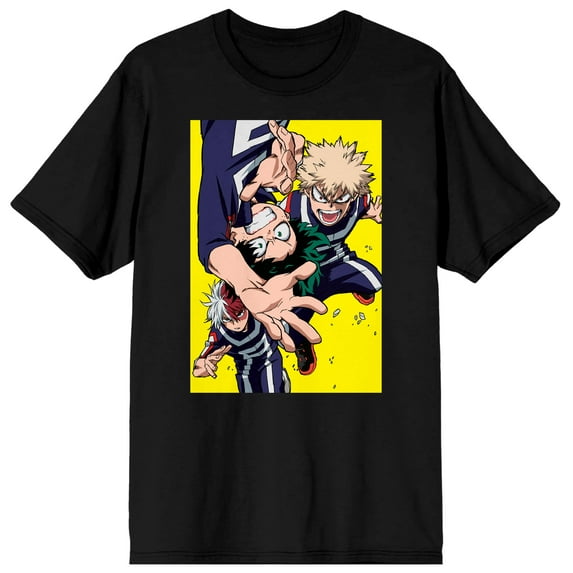 My Hero Academia Anime Trunks and Frieza Black Graphic Tee- M