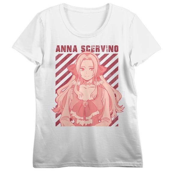 My Hero Academia Anna Scervino Portrait Women's White Crew Neck Short Sleeve T-shirt-XXL