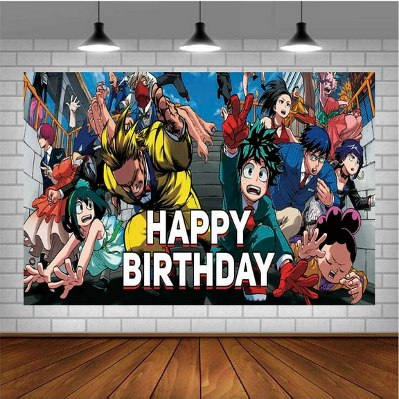 My Hero Academia Banner Poster Wall Decor Birthday Backdrop Background Party Supplies Taspestry
