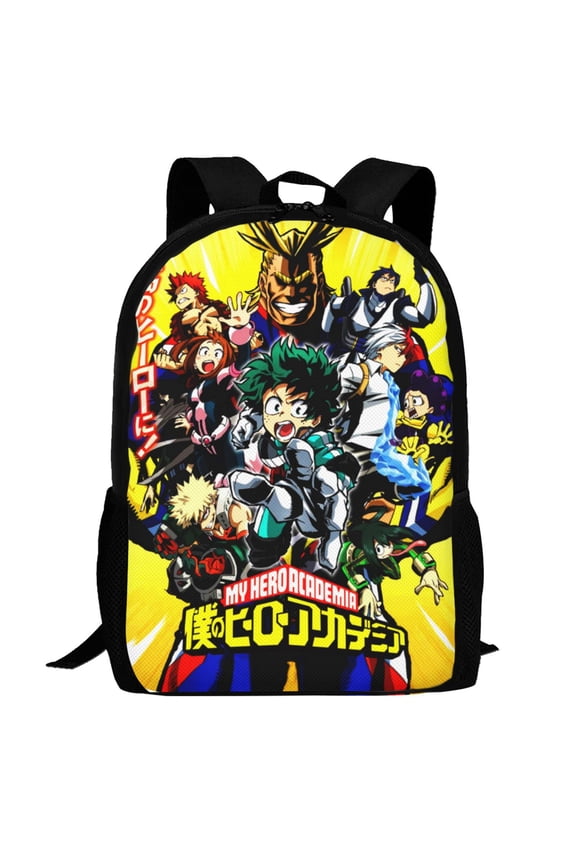 My Hero Academia Backpack,3d Print Laptop Backpack Lightweight Casual Daypack Bookbag Multi-Function Travel Backpack 16.5 In