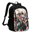thumbnail image 1 of My Hero Academia Backpack Schoolbag Large Capacity Daypack Bookbag Satchel Notebook Laptop Backpack Travel Bag USB Rucksack, 1 of 7