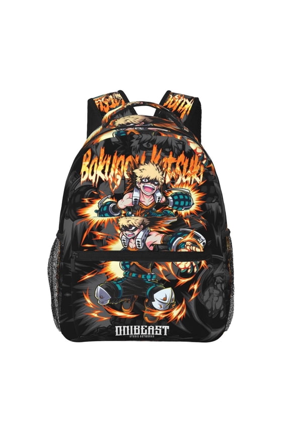 My Hero Academia Bakugo Katsuki Backpack Lightweight Bookbag Casual Daypack For Women Men Travel Laptop Bag Multifunctional Bag