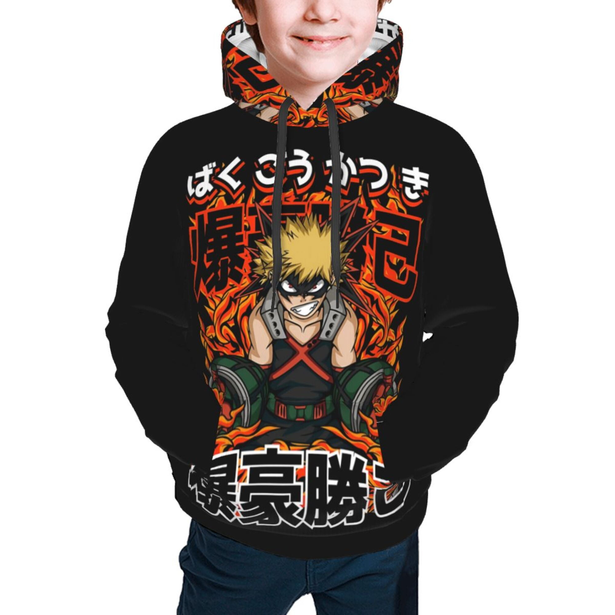 My Hero Academia Bakugo Katsuki Hoodies Pullover For Boys Girls 3d