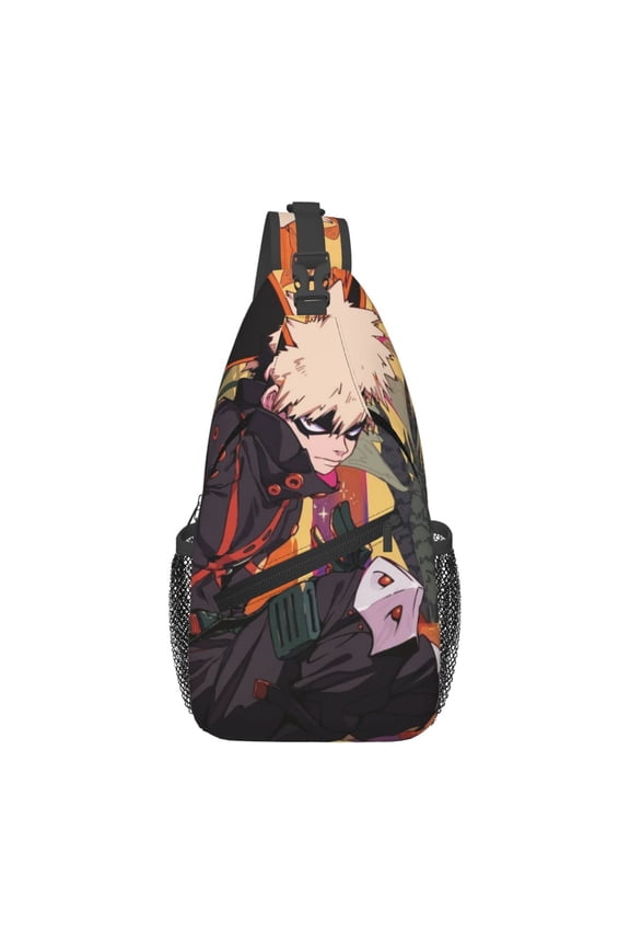 My Hero Academia Bakugo Katsuki Sling Bag Crossbody Sling Backpack Chest Bag Daypack Purses Shoulder Bag For Women Men Travel Hiking