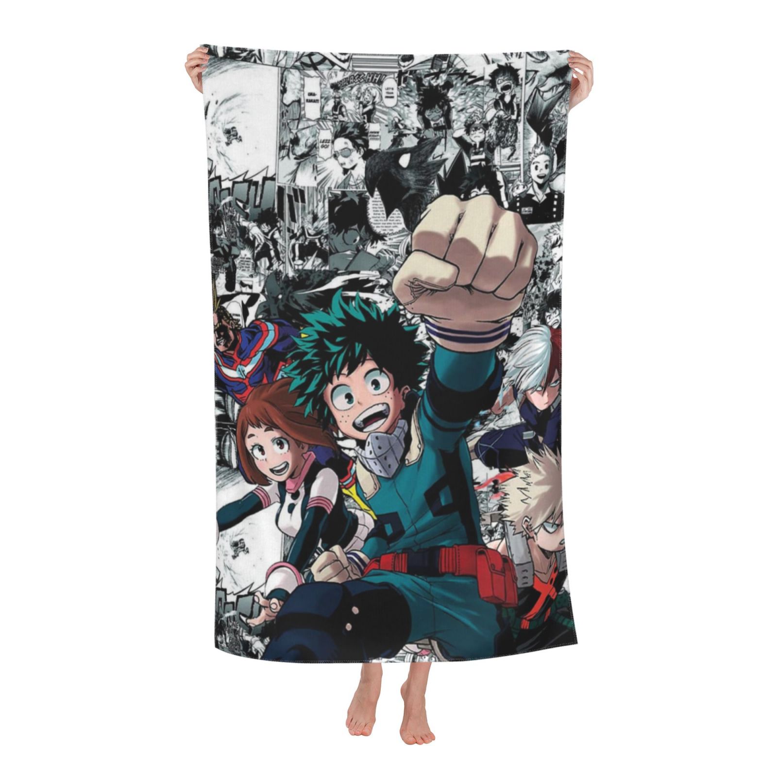 My Hero Academia Izuku Midoriya Bath Towel - 70x140 Cm Anime Beach Towel