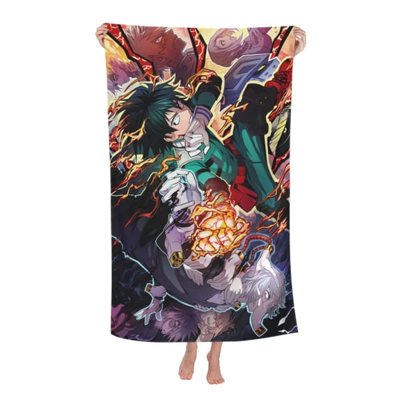 My Hero Academia Beach Towels Soft Bath Blanket Camping Towels For Travel, Swim, Gym One Size