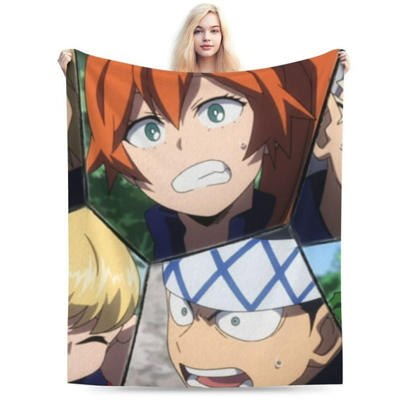 My Hero Academia Blanket, Anime Throw Blanket For Couch Sofa Bed, Soft Cozy Lightweight Warm Flannel Blanket, Home Decor, Anime Gifts For Boys Girls Kids Teens, 40"X30"