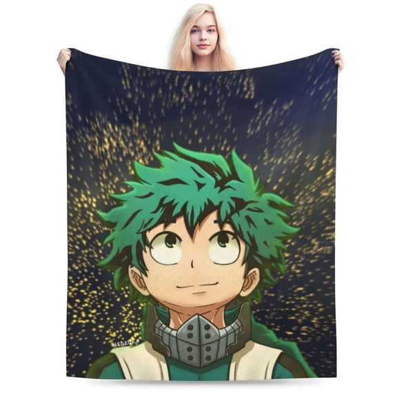 My Hero Academia Blanket, Anime Throw Blanket For Couch Sofa Bed, Soft Cozy Lightweight Warm Flannel Blanket, Home Decor, Anime Gifts For Boys Girls Kids Teens, 50"X40"