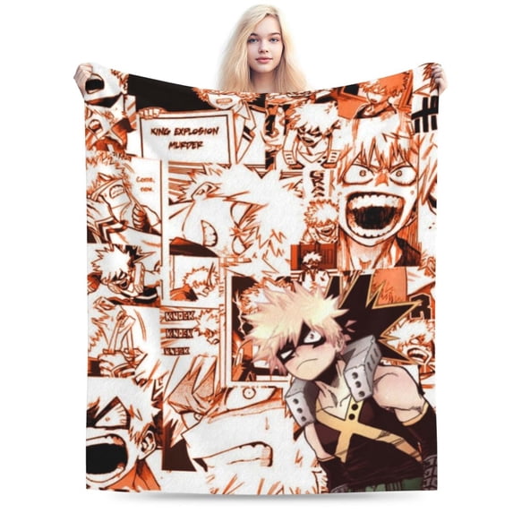 My Hero Academia Blanket, Anime Throw Blanket For Couch Sofa Bed, Soft Cozy Lightweight Warm Flannel Blanket, Home Decor, Anime Gifts For Boys Girls Kids Teens, 60"X50"