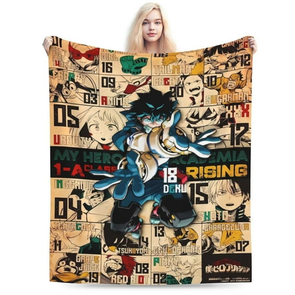 My Hero Academia Blanket Gifts Soft Warm Throw Blanket Fleece Blankets for Bed Chair Car Sofa Couch Bedroom 40"x30"
