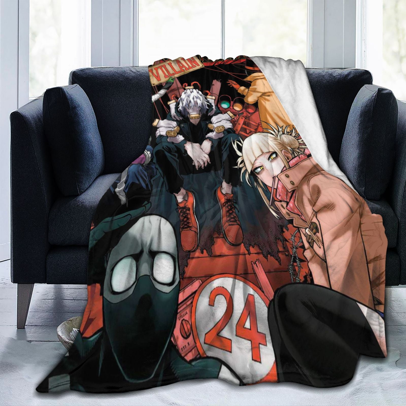 My Hero Academia Bakugo Katsuki Blanket Throw Bedding Room Decor Flannel Blankets for Bed Sofa 60 x50 Walmart