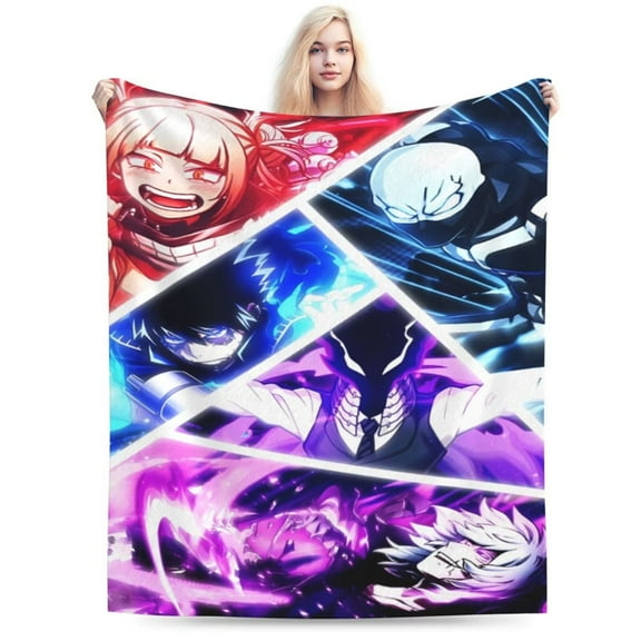 My Hero Academia Blanket Ultra Soft Warm All Season Decorative Fleece Blankets for Bed Chair Car Sofa Couch Bedroom 40"x30"