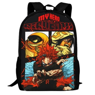 My Hero Academia Bnha Kirishima Backpack,3d Print Laptop Backpack Lightweight Casual Daypack Bookbag Multi-Function Travel Backpack 16.5 In