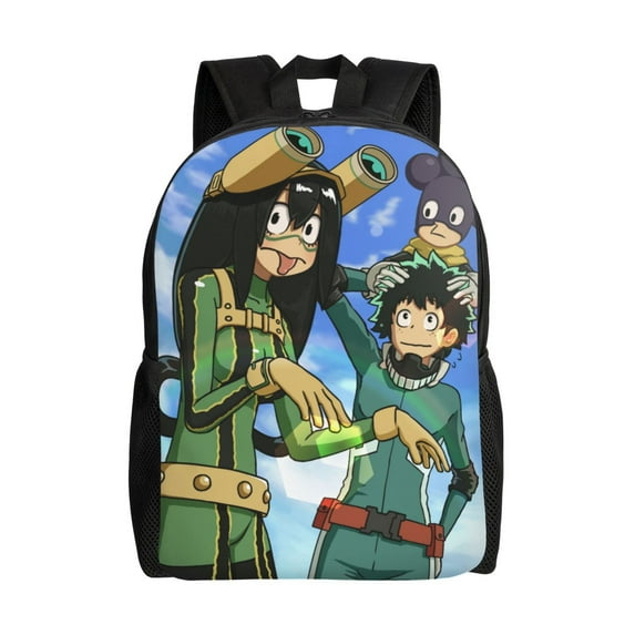 My Hero Academia Boku Backpack Lightweight Unisex Basic Daypack Bookbag Laptop Satchel Rucksack For Travel School Office Daily
