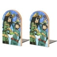 thumbnail image 1 of My Hero Academia Boku Bookends Wood Book Divider Decor Shelves Non-Skid Book Stand 2 Pieces For Classroom Dormitory Bookshelf Office Home, 1 of 7