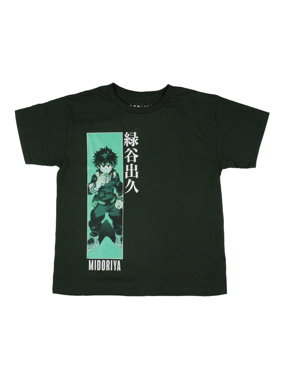 My Hero Academia Boy's Izuku Deku Midoriya Panel Youth T-Shirt