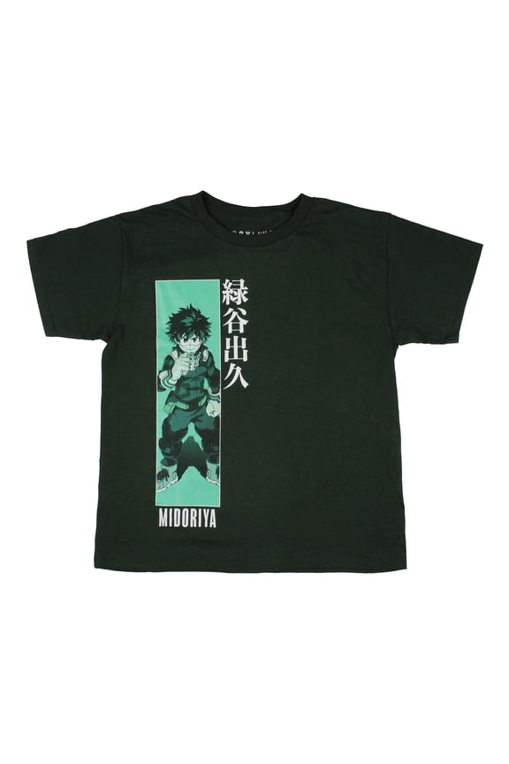 My Hero Academia Boy's Izuku Deku Midoriya Panel Youth T-Shirt