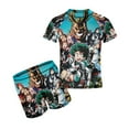 thumbnail image 1 of My Hero Academia Boys Rash Guard Set 2 Piece Swimsuits Short Sleeve Bathing Suits with Trunks, 1 of 7