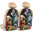 thumbnail image 1 of My Hero Academia Car Seat Back Protector 2 Pcs Anti-Kick Storage Mat For Car Seats Auto Seat Back Covers, 1 of 9