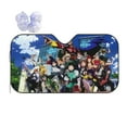 thumbnail image 1 of My Hero Academia Car Windshield Sun Shade, Front Window Sun Shades, Visor Shield Cover For Car Suv Truck, Visor Protector Blocks Uv Rays, Keep Your Vehicle Cool, Medium, 55*29.9 Inch, 1 of 8