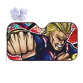 thumbnail image 1 of My Hero Academia Car Windshield Sun Shade, Front Window Sun Shades, Visor Shield Cover For Car Suv Truck, Visor Protector Blocks Uv Rays, Keep Your Vehicle Cool, Medium, 55*29.9 Inch, 1 of 8