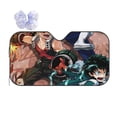 thumbnail image 1 of My Hero Academia Car Windshield Sun Shade, Front Window Sun Shades, Visor Shield Cover For Car Suv Truck, Visor Protector Blocks Uv Rays, Keep Your Vehicle Cool, Medium, 55*29.9 Inch, 1 of 8