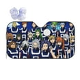 thumbnail image 1 of My Hero Academia Car Windshield Sun Shade, Front Window Sun Shades, Visor Shield Cover For Car Suv Truck, Visor Protector Blocks Uv Rays, Keep Your Vehicle Cool, Medium, 55*29.9 Inch, 1 of 8