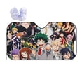 thumbnail image 1 of My Hero Academia Car Windshield Sun Shade, Front Window Sun Shades, Visor Shield Cover For Car Suv Truck, Visor Protector Blocks Uv Rays, Keep Your Vehicle Cool, Medium, 55*29.9 Inch, 1 of 8