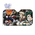 thumbnail image 1 of My Hero Academia Car Windshield Sun Shade, Front Window Sun Shades, Visor Shield Cover For Car Suv Truck, Visor Protector Blocks Uv Rays, Keep Your Vehicle Cool, Small, 51*27.5 Inch, 1 of 8