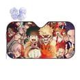 thumbnail image 1 of My Hero Academia Car Windshield Sun Shade, Front Window Sun Shades, Visor Shield Cover For Car Suv Truck, Visor Protector Blocks Uv Rays, Keep Your Vehicle Cool, Small, 51*27.5 Inch, 1 of 8