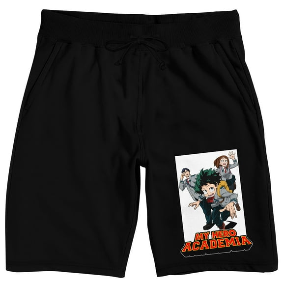 My Hero Academia Character Art Adult Black Sleep Pajama Pants-XXL