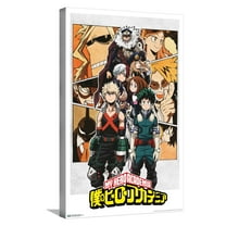 My Hero Academia - Characters Canvas Wall Poster, 14.725" x 22.375"