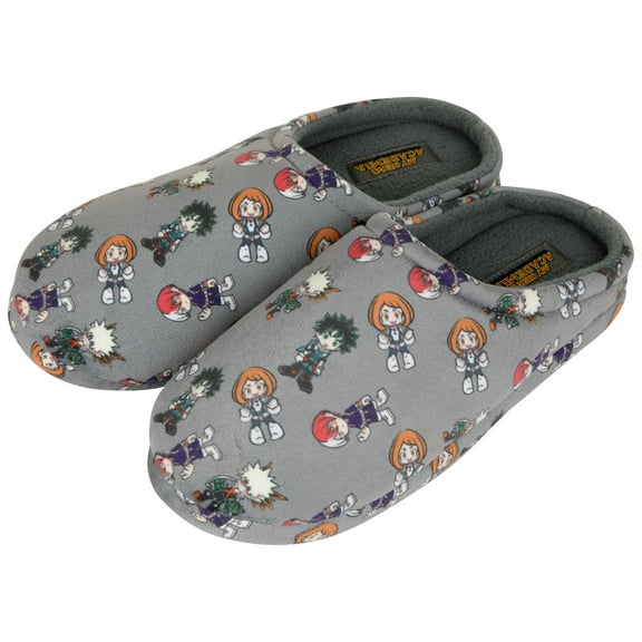 My Hero Academia Chibi Characters Men's House Slippers-Large/XLarge