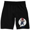 thumbnail image 1 of My Hero Academia Chibi Todoroki Men's Black Sleep Pajama Shorts-Large, 1 of 7