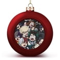 thumbnail image 1 of My Hero Academia Christmas Balls Decorative Matte Xmas Ornaments Christmas Tree Hanging for Wreath, Home & Window Decor 4PCS, 1 of 8