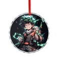 thumbnail image 1 of My Hero Academia Christmas Round Ornament Glass Circular Pendant Smooth Hanging Decoration for Home, Office & Christmas Tree, 1 of 8