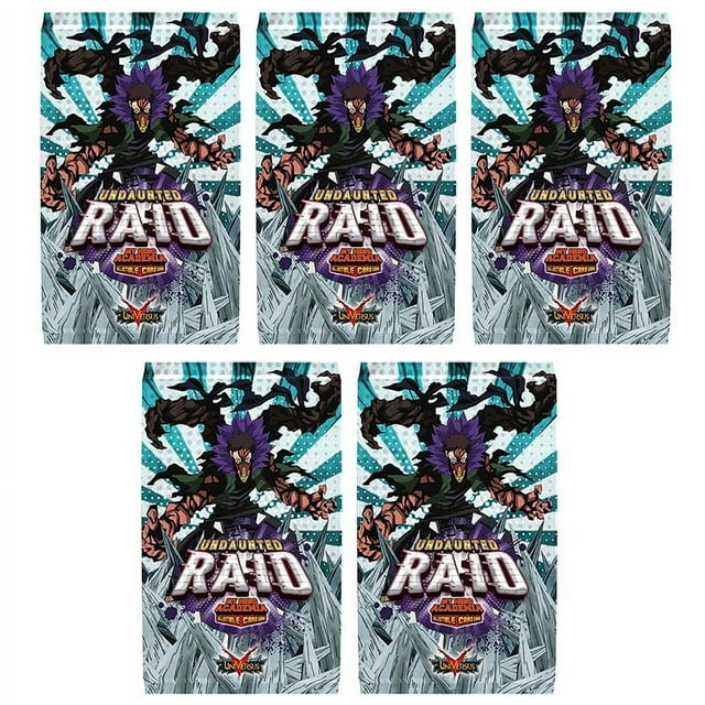 My Hero Academia Collectible Card Game S5 (Undaunted Raid) PACKS (5