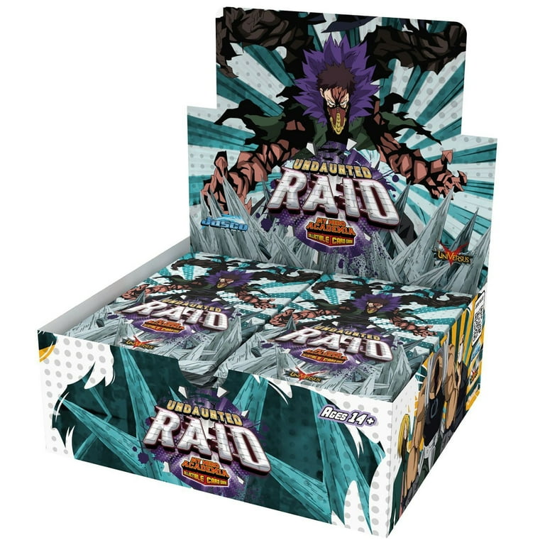 Jasco My Hero Academia Collectible Card Game Series 5: Undaunted Raid Booster Display - Contains 24 Expansion Packs of 11-Cards, Trading Card Game Jasco My Hero Academia Collectible Card Game Series 5: Undaunted Raid Booster Display - Contains 24 Expansion Packs of 11-Cards, Trading Card Game