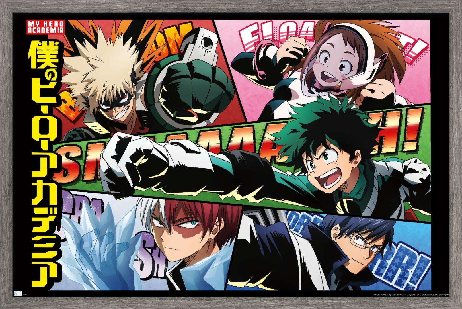 My Hero Academia - Comic Wall Poster, 22.375" x 34", Framed